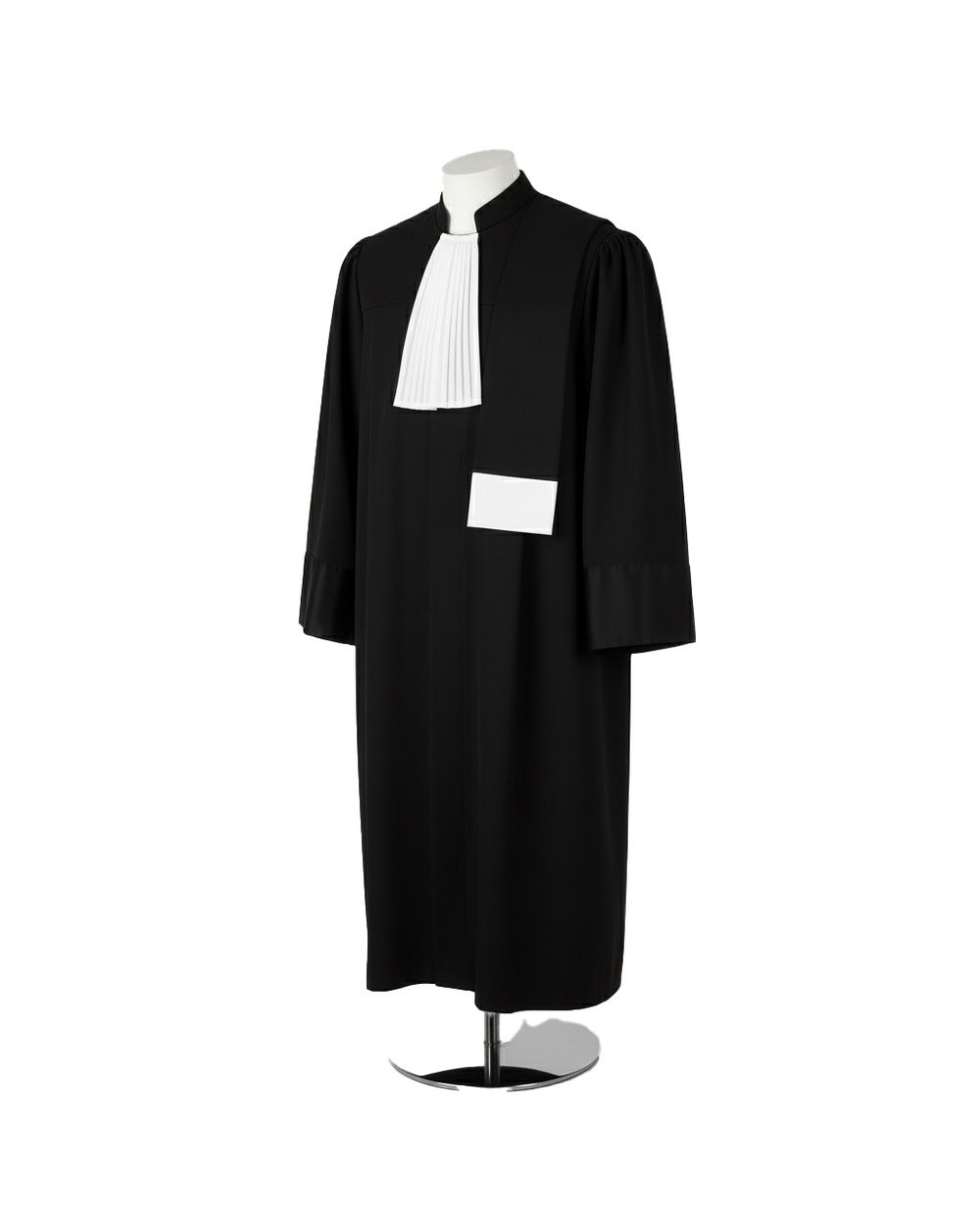 Robă de avocat Standard, vedere semi-profil — croială dreaptă, unisex