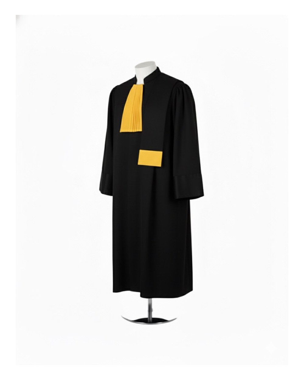 Robă de consilier juridic Premium, vedere semi-profil — croială dreaptă, unisex